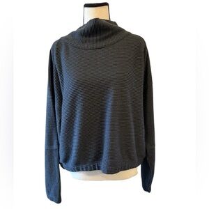Prana Charcoal Cowl Neck Sweater